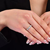 0.10 Karat Yarım Tur Pırlanta Yüzük