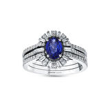 0.41 Karat Safir Taşlı Pırlanta Yüzük