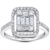 0.80 Karat Baget Pırlanta Yüzük