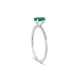 Zümrüt Taşlı Pırlanta Yüzük