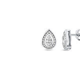 0.36 Karat Pırlanta Damla Küpe