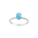 Aquamarine Taşlı Pırlanta Yüzük