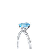 Aquamarine Taşlı Pırlanta Yüzük
