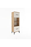 Arges Dolap 2 Raflı 2 Çekmeceli 44x30x134 Çam-Aytaşı