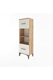 Arges Dolap 2 Raflı 2 Çekmeceli 44x30x134 Çam-Aytaşı