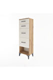 Arges Dolap 4 Çekmeceli 44x30x134 Çam-Aytaşı