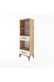 Arges Dolap 3 Raflı 2 Çekmeceli 44x30x134 Çam-Aytaşı