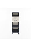 Arges Dolap 2 Raflı 2 Çekmeceli 44x30x134 Antrasit-Aytaşı