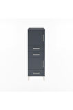 Arges Dolap 2 Raflı 3 Çekmeceli 2 Kapaklı 44x30x134 Antrasit-Antrasit