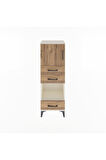 Arges Dolap 2 Raflı 3 Çekmeceli Tek Kapaklı 44x30x134 Aytaşı-Çam