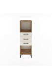 Arges Dolap Tek Raflı 3 Çekmeceli 44x30x134 Çam-Aytaşı