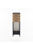 Arges Dolap 3 Çekmeceli 44x30x134 Antrasit-Çam