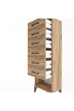 Arges Dolap 6 Çekmeceli 44x30x134 Çam-Çam