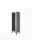 Arges Dolap Tek Askılı 44x30x134 Antrasit-Aytaşı