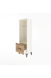 Arges Dolap Tek Raflı Tek Çekmeceli Tek Askılı 44x30x134 Aytaşı-Çam