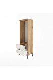 Arges Dolap Tek Raflı Tek Çekmeceli Tek Askılı 44x30x134 Çam-Aytaşı