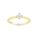 0.10 Karat Pırlanta Tektaş Yüzük