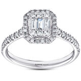 0.68 Karat Baget Pırlanta Yüzük