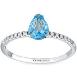 Renkli Taşlı Pırlanta Yüzük