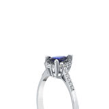 0.13 Karat Safir Taşlı Pırlanta Yüzük