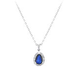 0.08 Karat Safir Taşlı Pırlanta Kolye