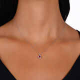 0.16 Karat Yakut Taşlı Pırlanta Kolye