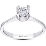 0.06 Karat Pırlanta Venüs Tektaş Yüzük