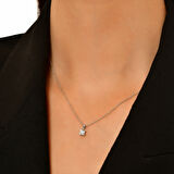 0.46 Karat Pırlanta Tektaş Kolye