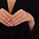 0.22 Karat Pırlanta Tektaş Yüzük