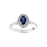 0.08 Karat Safir Taşlı Pırlanta Yüzük