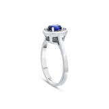 0.08 Karat Safir Taşlı Pırlanta Yüzük