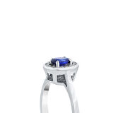 0.08 Karat Safir Taşlı Pırlanta Yüzük