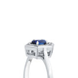 0.10 Karat Safir Taşlı Pırlanta Yüzük