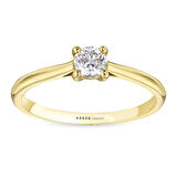 0.20 Karat Pırlanta Tektaş Yüzük