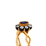 0.06 Karat Safir Renkli Elmas Yüzük