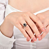 0.06 Karat Safir Renkli Elmas Yüzük