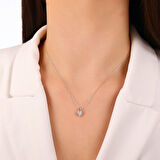 0.11 Karat Pırlanta Kalp Kolye