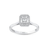 0.11 Karat Baget Pırlanta Yüzük