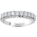 0.60 Karat Pırlanta Yarım Tur Yüzük