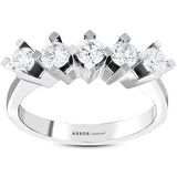 0.60 Karat Pırlanta Beştaş Yüzük