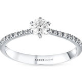 0.15 Karat Pırlanta Tektaş Yüzük