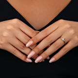 0.15 Karat Pırlanta Tektaş Yüzük