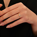 0.13 Karat Pırlanta Tektaş Yüzük