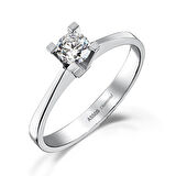 0.10 Karat Pırlanta Tektaş Yüzük