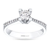 0.34 Karat Pırlanta Tektaş Yüzük