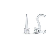 0.20 Karat Pırlanta Tektaş Küpe