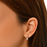 0.20 Karat Pırlanta Tektaş Küpe