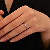 0.10 Karat Pırlanta Tektaş Yüzük