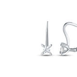 0.20 Karat Pırlanta Tektaş Küpe