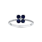 0.09 Karat Safir Taşlı Pırlanta Yüzük